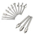 10Pcs Titanium Router Bits, 1/8" Shank Carbide Engraving Milling Cutter Set for DIY Woodworking
