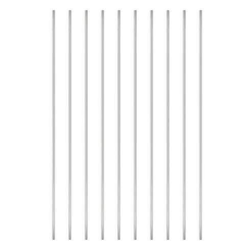 Pack of 10 Solid Round Bar Lathe Stock - 300mm x 3mm 304 Stainless Steel