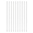 Pack of 10 Solid Round Bar Lathe Stock - 300mm x 3mm 304 Stainless Steel