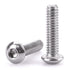 1/4-20 x 1 Button Head Socket Cap Bolts Screws, 304 Stainless Steel 18-8, Pack of 25, Allen Hex Drive