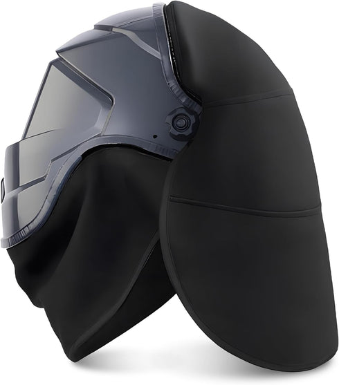Exclaith 2 Pcs Welding Helmet Cover and Helmet Bib Set Helmets Extended Cover