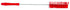 Vikan Red Tube Brush, 2", PP/PBT