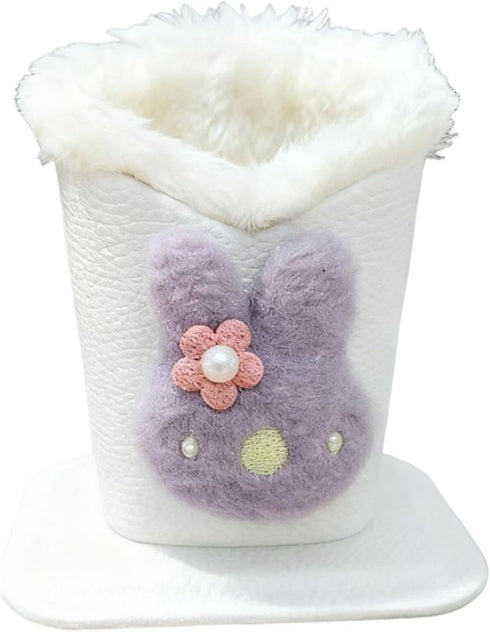 Kokiya Lined Eyeglass Holder Stand,Lovely,Sturdy,Modern,Anti Scratch Glasses Holder Stand Case for NightStand Home