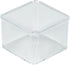 Simplify Small Square Drawer Organizer, 3" x 3" x 2", Multi-Purpose Home Organization Desk Accessories Clear