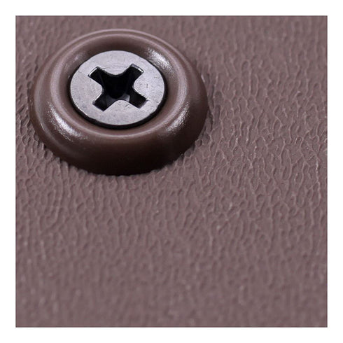 Colored Nylon Finishing Washers, 50 Pack (Chocolate Brown) 0.530 Inch Diameter Round Top for KYDEX Holsters, Home