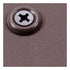 Colored Nylon Finishing Washers, 50 Pack (Chocolate Brown) 0.530 Inch Diameter Round Top for KYDEX Holsters, Home