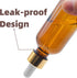 4 PACK 2 oz Dropper Bottle with Funnel, Labels & Long Pipette, 60 ml Amber Glass for Essential Oils