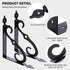 Cynquma 10 Pack Shelves,7.4Inch Decorative Shelf Brackets,L Bracket for Wall Mounted L Shape Shelf Bracket,Heavy Duty