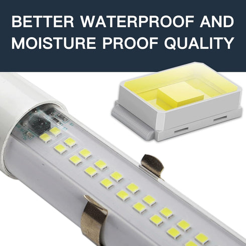 IP65 MEIHONG Solar Powered Shop Light with Dusk to Dawn Sensor, Waterproof Outdoor Shop Light, Solar Indoor Lights