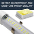 IP65 MEIHONG Solar Powered Shop Light with Dusk to Dawn Sensor, Waterproof Outdoor Shop Light, Solar Indoor Lights