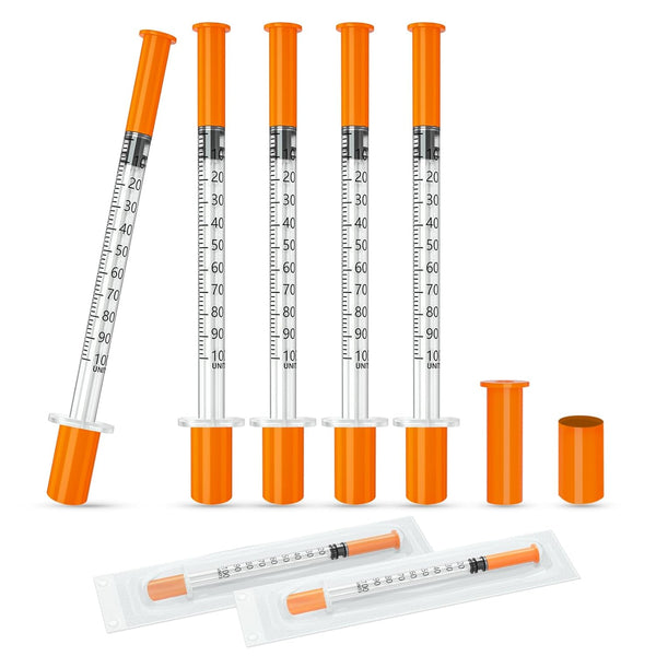 DLPL 1ml/cc 29G 1/2" (12.7mm) Syring, Lab Supplies Individual Wrapped, Pack of 100
