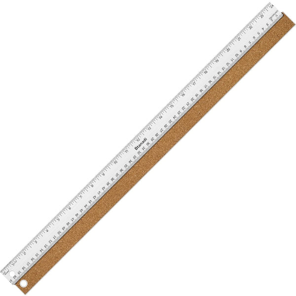 Metal Ruler 24 Inch, Stainless Steel Non Slip Straight Edge Ruler with Cork Backing for Woodworking