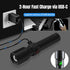 3 (2 Pack) Tactical Flashlights Torch High Lumens Rechargeable, Modes Led Waterproof Zoomable Linternas Handheld Small