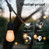 Banord 15 Pack Dimmable 2W S14 Replacement LED Bulbs, 2700K Warm White, Waterproof Outdoor String Lights, E26 Base
