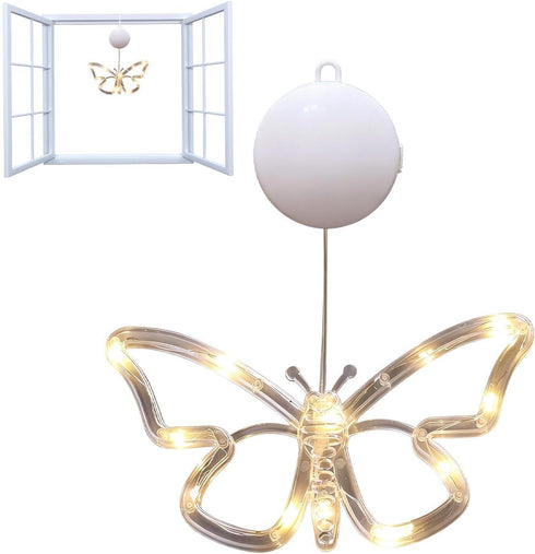 Generic LED Butterfly Lights, Spring Butterfly Window Lights, Battery Operated Lighting Sign, For