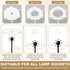Axrivonte Set 2,Linen Lampshades,10.24" 10.24" 7.48" Beige Lamp shades of Drum Top x Bottom x High Small Lamp Shade