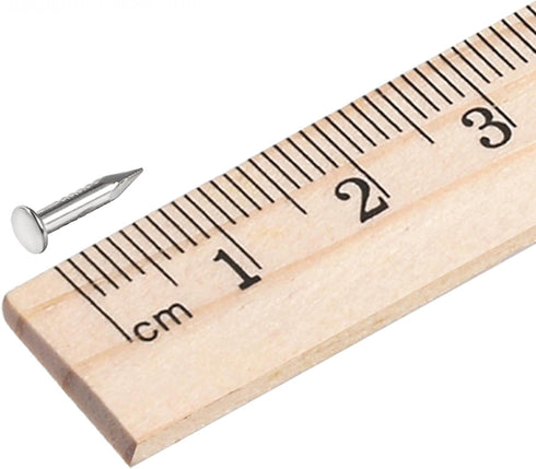 uxcell Small Tiny Hardware Nails, Carbon Steel 1.7X9mm for DIY Decorative Wooden Boxes, Silver Tone, 200pcs