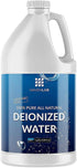 Deionized Water, 1 Gallon Demineralized Purification Softener for Cleaning, Automotive, Laboratory, and Plants