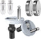LINXIU Toilet Seat Hinge Bolts Kit Quick Release Top Hinge Fixings Expanding Rubber