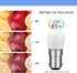B15 AC85-265V Pack 2 Ruiandsion Vacuum Cleaner Light White Double Contact Bayonet Base for Hallway Wall Sconces Lamp
