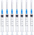 50 Pack - 2.5ml 23Ga Plastic Dispensing Syringe Tool, Industrial and Scientific Lab Consumables for Measuring