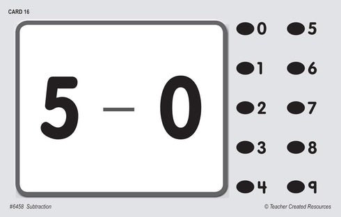 Power Pen Learning Cards: Subtraction by Teacher Created Resources (6458) Medium