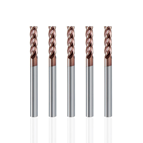 4-Edge 1/8 Solid Carbide Milling Cutter, 5 pcs Cutting Diameter Solid Carbide CNC Milling Head