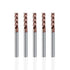 4-Edge 1/8 Solid Carbide Milling Cutter, 5 pcs Cutting Diameter Solid Carbide CNC Milling Head