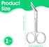 YBEATY 2 Pcs Ostomy Scissors Stainless Steel Curved Scissors Urothrostomy Surgical Nursing Bandage Supplies for Doctors