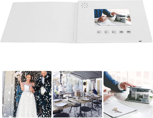 Album (4.3inch) Video Greeting Card, Video Brochure Electronic Greeting Card with LCD Screen, Video Book that Plays