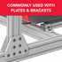 8020, 3283, 15 Series, 1/4-20 Steel Roll in T-Nut with Flex Handle - T Slot Accessories (10 Pack)