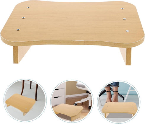 Portable Wooden Step Stool - Non-Slip Footrest for Home Use