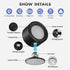 Racokky 3000mAh, 3 Dimmable 360 LED Wall Lights with Remote, RGB Rechargeable Wall Mounted Reading Sconces Lamp Colors