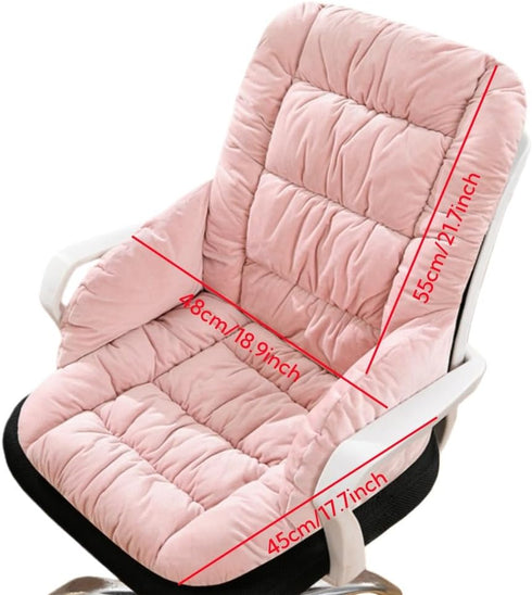 UEncounter Desk Chair Cushion with High Back Rocking Seat Cushions with Arms Patio Chair Cushion with Non-Slip Bottom
