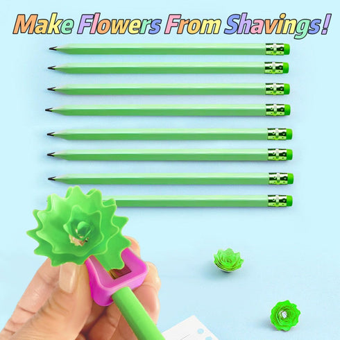 Funny Triangle Pencils #2 Green Pre Sharpened HB Pencils with Erasers, 12 Pack Triangular Party Favor Pencils
