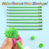 Funny Triangle Pencils #2 Green Pre Sharpened HB Pencils with Erasers, 12 Pack Triangular Party Favor Pencils