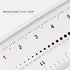 Film Flexible Ruler 12 Inch 0.1mm Scale, PET Plastic Covered Thickened Folding Straight Ruler Measuring Tool,