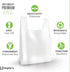 Plastic Bags with Handles for Small Business (50 Count), Very Strong Grocery Bags, 12"x7"x22", 1.2 Mil Thickness