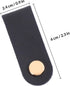 8pcs NOLITOY Leather Grip Drawer Handles with Screws, Cabinet and Shoe Cabinet Pulls, Single Hole Black and White