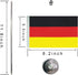 WXTWK 2 Pack Germany Flag Mini Desk Flags with Stand Base, Small German Table Flags for Home Office Events
