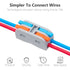 84Pcs Electrical Connector Assortment Pack, 2 in 2 Out Quick Compact for AWG24-12 Lever Wire Connectors