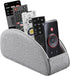 PU Leather Remote Control Holder, TV Remote Caddy with 5 Compartments, Desktop Organizer for TV, DVD, Blu-Ray, Media