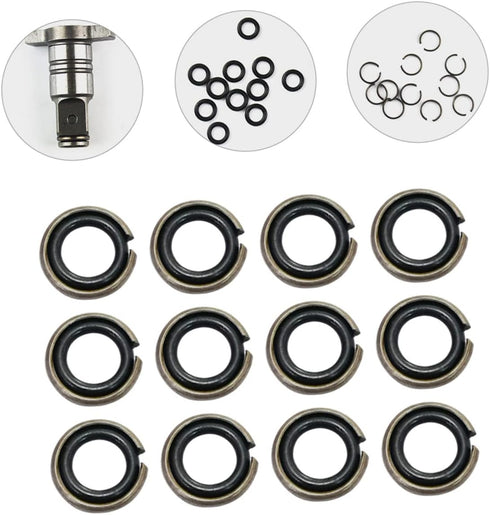 BESTonZON 12 Sets Wrench-Ring Impact Wrench Socket Retainer, 3/4 to 1/2 Impact Adapter Retainer Ring