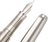 HongDian Stainless Steel Fountain Pen, Iridium Fine Point with Converter and Metal Pen Box