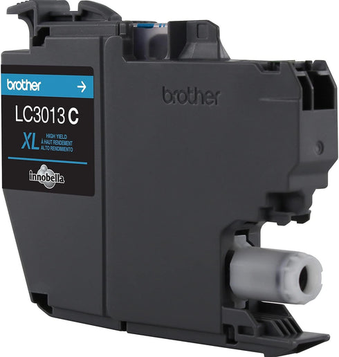 Brother Printer LC3013C Single Pack High Yield Cyan Cartridge, Up to 400 Pages