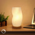 Zenply Dimmable Novelty Small Table Lamp, Vintage Style Striped Night Light for Bedroom, Living Room, Kids Room