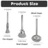 18Pcs Wire Brushes Set, Steel Wire Wheels Pen Brushes Kit for Rotary Tool, 1/8"(3mm) Shank