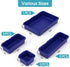 StoreHappily 10 Set, 4 PCS Drawer Organizer Size Makeup Drawer Divider Organizer With Non-Slip Pads, Interlocking