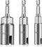 3Pcs Power Wing Nut Driver Set, SUNJOYCO 1/4" Hex Shank Slot Wing Nuts Bolt Driver Hook Drill Bit Socket Wrenches