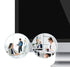 Fiyooau 2Pcs 2 Inch Office Cubicle Mirrors - Self-Adhesive Adjustable Rear View Mirror for Desk - Removable Monitor